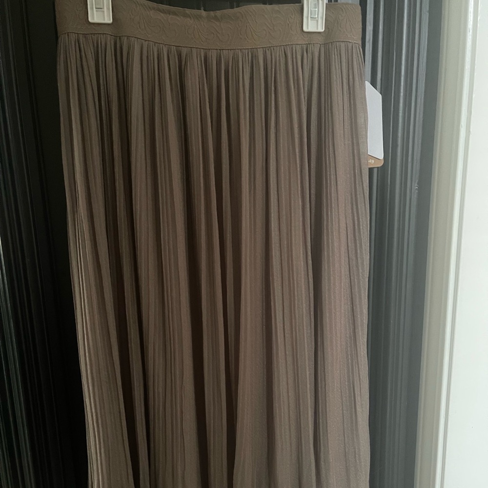 Chic Tan A-Line Women's Skirt